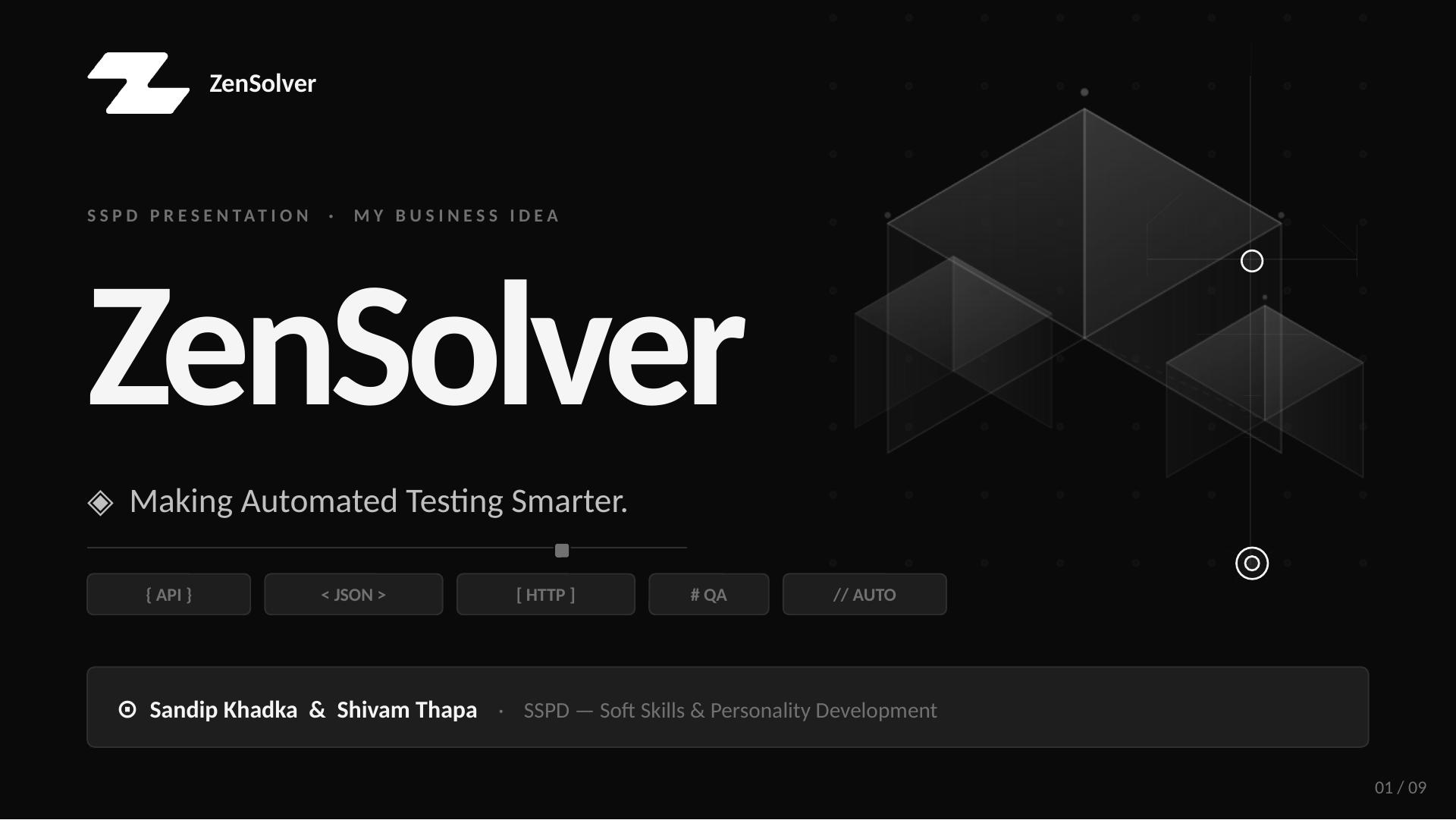 ZenSolver presentation cover